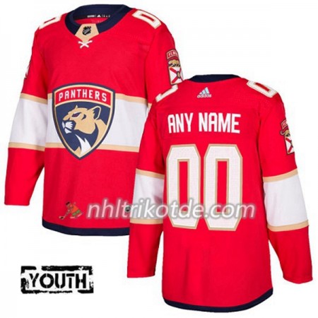 Florida Panthers Trikot Custom Adidas 2017-2018 Rot Authentic - Kinder